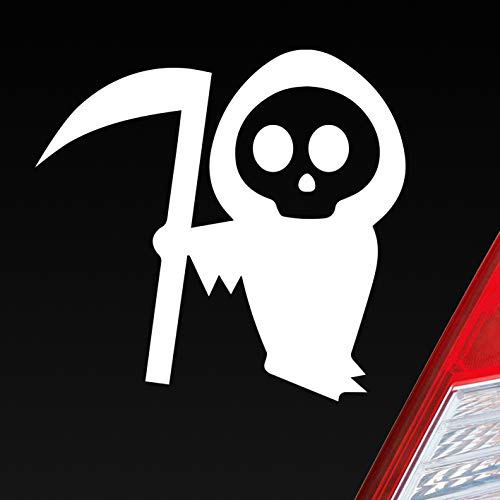 Hellweg Druckerei Sensenmann Tod tot Death Sense Mann Auto Aufkleber Sticker Heckscheibenaufkleber