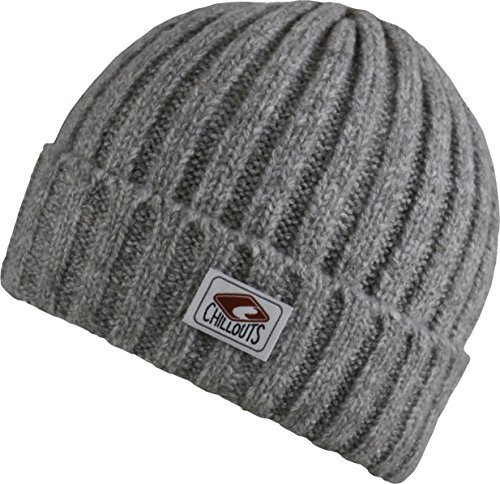 CHILLOUTS Freddy Hat Herren Wintermütze in Grau Melange | Strickmütze