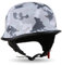 MOTO Helmets® D33 „Army Snow“ · Brain-Cap · Halbschale Jet-Helm Motorrad-Helm Roller-Helm Scooter-Helm Bobber Mofa-Helm Chopper Retro Cruiser Vintage Pilot Biker · Schnellverschluss Tasche S (55-56cm)