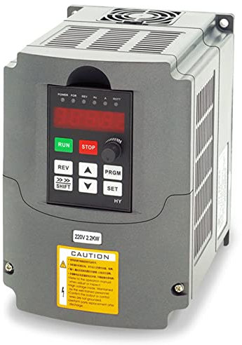 Huanyang VFD, monophasé à triphasé, variateur de fréquence, 2,2 kW 3 HP 220 V, entrée AC 10 A pour contrôle de la vitesse du moteur, série HY