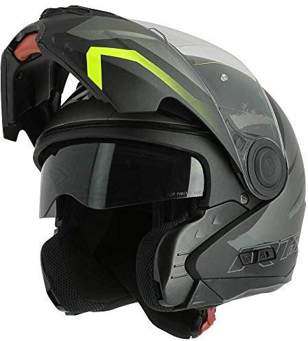 Astone Helmets - RT800 Graphic Exclusive ENERGY - Modularer Motorradhelm - 2-in-1 - vielseitiger Helm für Straße und Stadt - Polycarbonat-Helm - matt schwarz/gelb