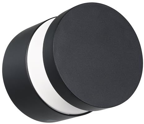 Eglo LED Outdoor Wall Lamp Melzo, Single-Light Outdoor Fixture | wall light Made of Die-Cast Aluminium and Plastic, Colour: Black, IP44