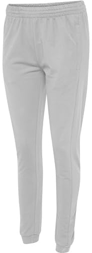 hummel GO Jogginghose Damen Baumwolle - Bequeme Freizeithose aus Sweatstoff - Jogging Sweatpants mit Mittelhoher Taille, Seitentaschen und Dezentem Logo - für Sport und Freizeit