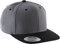 K-Up 6-Panel-Kappe, Flacher Schirm - Dark Grey/Black, One Size, Herren