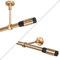 Gardinenstange 1 läufig 420 cm Vorhangstange 19mm Kupfer Antik Vintage-Look Retro-Stil Paris Wand- Deckenbefestigung