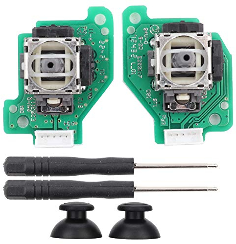 Bascules et boutons de remplacement pour WII U, module de capteur de joystick analogique 3D potentiomètre ensemble de baguettes de pouce avec outil de réparation pour WII U