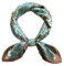 MEANBEAUTY Damen 70 x 70 cm Seidenschal Seide Leicht Bandana mehrfarbig Schal Kopftuch Haarschal-Blumen 19