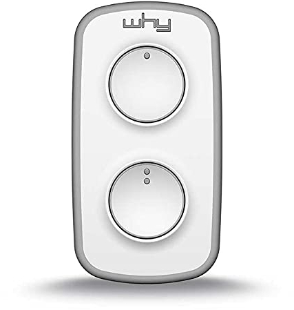 WHY EVO MINI Telecomando rolling code multifrequenza da 300 a 868 mhz, apricancello autoapprendente programmabile, radiocomando ad ampio raggio, 4 pulsanti
