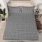 Gitter Spannbetttuch Set für Kinder Mädchen Jungen Erwachsene Modern Grau Plaid Bettlaken Set Ästhetisch Kariert Spannbettlaken 140x200cm Geometrisch Schlafzimmer Dekor Grau 1 Kissenbezug