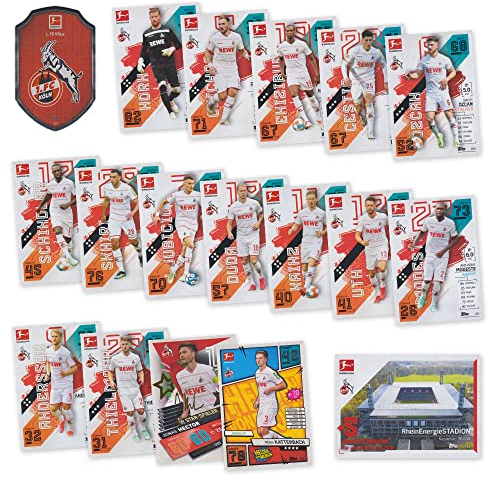 Match Attax Fußball Bundesliga 2021/2022 - Köln Sammelkarten Set - 18 Karten inkl. Stadion Club u.a.