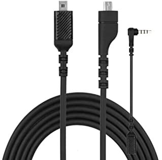 Adhiper Audio Extension Cable Replacement Sound Card Audio Cable Sound Card with 3.5mm Adapter Cable Compatible for SteelSeries Arctis 3/5/7 Gaming Headphones (1.5M)