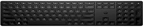 HP 450 Wireless Programmable Keyboard, 20 Customizable Keys, 6° Tilt, USB Receiver Included, Black, 4R184AA