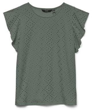 VERO MODA Vmtassa Sl Frill Top Noos