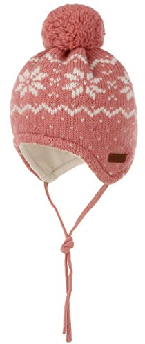 maximo Lillesand Kids Bommelmütze Kindermütze Strickmütze Wintermütze (45 cm - rosa)