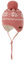 maximo Mini-Mütze, ausgenäht Jacquard Norweger, Futter Made in Germany 45 lachsrosa