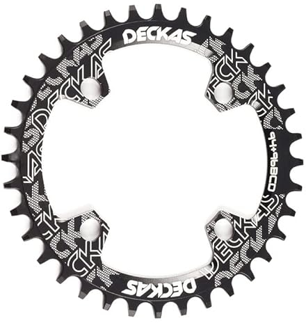 FAYOH Kettenblatt 94+96 BCD Fahrrad Kettenblatt Rund/Oval 32T 34T 36T 38T MTB Fahrrad Kettenblatt KettenbläTter (Chainwheel Teeth : 34T, Color : 9496bcd Round Black)