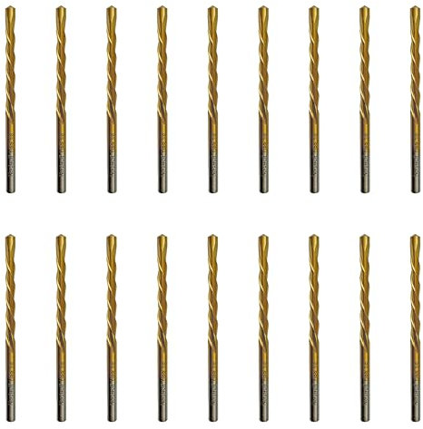 NordWolf 16-Piece HSS Titanium Nitride Drywall Cut Out Bit Set, 1/8 Cutting Bits with Guide Tip in Storage Case for Cut-Out Tools & Spiral Saw