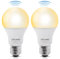 DiCUNO Motion Sensor Bulbs E27, 12W (100W Halogen), Warm White 3000K, 1100LM ES Motion Activated Security Light, 100V-240V LED Bulbs for Front Door, Basement, Garage, Porch, 2 Pcs