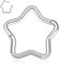 Daith Ohrring chirurgischer Stahl Septum Schmuck 16 g Septun Ringe silberner Septum Clicker Ring Stern Nasen Creolen Ring Rook Ohrringe Conch Piercing Schmuck Tragus Knorpel Creolen Ohrring 10 mm