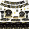 121pcs 60th Wedding Anniversary Party Decorations Set Includes Plates Napkins Cups Tablecloth Swirls Banner Tableware Kit Dispose 60th Anniversary Wedding Party Supplies Favors, Serve 16