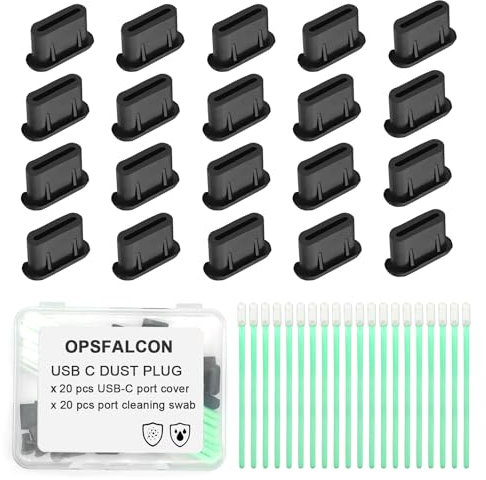 USB C Dust Plug Silicone USB C Anti Dust Port Cover Type C Charging Port Protectors Plug Compatible with iPhone 15 Pro Max Plus Samsung Galaxy Google Pixel and All USB Type C Ports