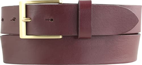 BELTINGER Gürtel aus Vollrindleder 3,5 cm | Jeans-Gürtel für Herren mit goldener Gürtelschließe 35mm | Chino-Gürtel Anzuggürtel
