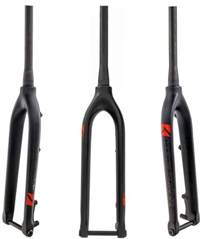 HIMALO 29 Forcella Rigida MTB Carbonio Forcella per Mountain Bike 1-1/2'' Conico Tubo Sterzo 39,8mm ASSE Passante 15x100mm Forcella con Freno A Disco Senza Filettatura