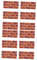PRETYZOOM 12 Wandaufkleber wasserfeste Aufkleber kühlschrank deko Peel Stick Herdplatten Aufkleber Backstein-Aufkleber abziehen und aufkleben 3D-Tapete 3D-Aufkleber wandtattoo hause