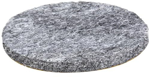 WAGNER Filz Pads 4tlg. - Ø 60 x 6 mm, selbstklebend, grau, als Filzgleiter, Schutzpads oder zum Basteln - Made in Germany - 15126099