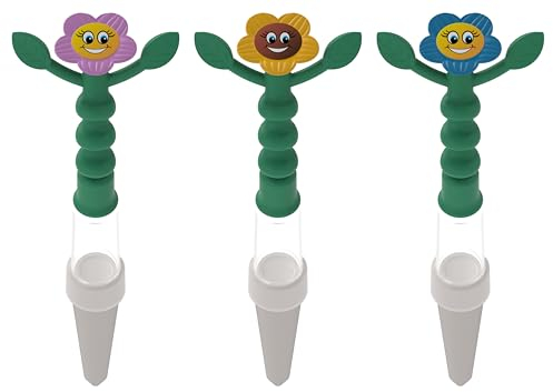 Heidi Gießanzeige, 3 Stück, Sunny, Gießhilfe für alle Topfpflanzen, kein Batteriebetrieb, von weitem sichtbar