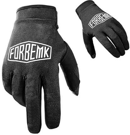 FORBEMK Fahrradhandschuhe Handschuhe für Frühling Herbst Winddicht Stoßfest Touchscreen Vollfinger Handschuhe für Outdoor-Sports Laufen, Fahrrad Damen Herren M