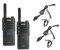 MAAS Paket 47 Set : 2 x MAAS PT-375 PMR-446 Handfunkgerät inkl. Akku und Standlader + 2 x MAAS KEP-151-VK Headset