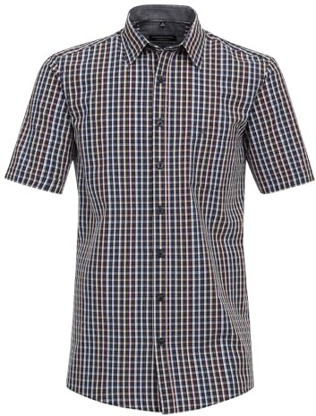 CASAMODA Freizeithemd Kurzarm kariert Comfort Fit