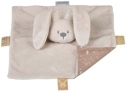 Nattou Comforter Doudou Rabbit LAPIDOU, 27 cm, Lapidou Sand Coloured