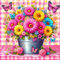 Diamond Painting Blume-5D Diamond Painting Erwachsene Blumen,Blumen Diamond Painting Bilder Erwachsene für Home Wand Dekor(Blumen,30x40cm)