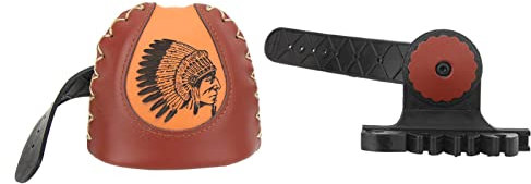 EIMSOAH Pfeilköcher aus Leder, Recurve-Bogenköcher, Schnellverschlusssystem, 4 Pfeile, Braunes Ledermaterial, Pfeilköcherhalter, Bogenschießen-Köcher für Jagd- und Schießübungen