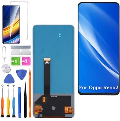 HLYGZX Écran pour Oppo Reno2 / Reno 2 CPH1907 TFT LCD Écran de Rechange Assemblée réparation Kit(Pas d'empreinte Digitale)