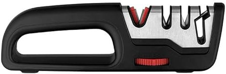 Newest Advanced Smart Sharp Knife Sharpener - Professional 4 Stage Ergonomic Manual Sharpener for Sharpening Kitchen Knives-Adjustable Sharpening Angle, Non-Slip Base and Ergonomic Handle.