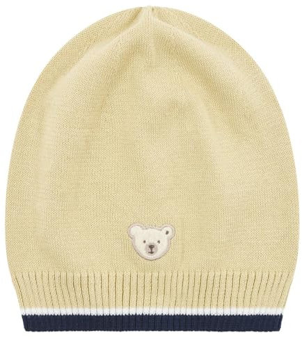 Steiff Mütze EU Größe 55 phale Khaki, Kinder Mütze, Ohrenschützer für Kinder, leichte und atmungsaktive Frühlingsmütze, weich und bequem, waschmaschinenfest