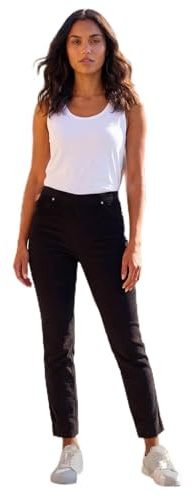 Roman Corduroy Straight Stretch Jean Trouser for Women UK Ladies Autumn Everyday Winter Holiday Elasticated Waist Comfy Pocket Detail Soft Bottoms Office Desk Pants