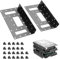 YAODHAOD Soporte de montaje de metal SSD, adaptador de disco duro interno de 2.5 a 3.5 pulgadas (2 unidades)