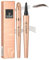 Eyebrow Pencil - Eyebrows Pen with 4 Micro-Fork Tip - Natural Dark Brown 4 Tip Microblade Eyebrow Pen Waterproof Liquid - Long-Lasting Eye Brow Pencils for Women,Creates Natural Eyebrow Makeup