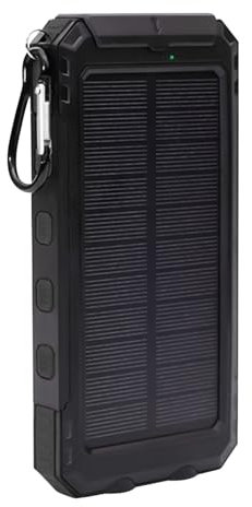 Chargeur Solaire Portable - Batterie Externe 20 000 mAh avec Lampe Torche pour téléphones, Petit Chargeur pour Camping, Voyage et Usage Domestique