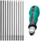 Jortmrd Juego de 12 Puntas Destornillador Torx Set, Juego Puntas Torx Largas de 200 mm con mango, Atornillador Imantadas, T6-T40 Vástago Hexagonal de 1/4