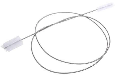 Mirweon Flexible Reinigungsbürste, doppelseitig, Schlauchbürsten, Edelstahl, langes Rohr für Fische, Aquarium, U-Form, gebogene Rohre