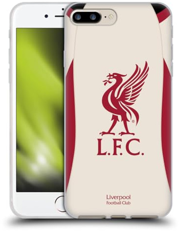 Head Case Designs Officially Licensed Liverpool Football Club Away 2025/26 Kit Gel Case [Military Grade Protection] Compatible with Apple iPhone 7 Plus/iPhone 8 Plus and Compatible with MagSafe