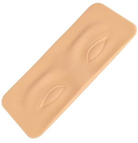 Cabilock Übungshaut für Anfänger Kompatibel mit Schminkmaschinen Beige Silikon und Makeup Training für Microblading Zubehör und Make Up Artists