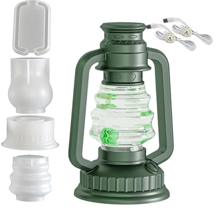 Tuxuseo Silikonformen für Harz | Easy-Release-Silikon mit 2 LED-Lichtern | Gießharz Set mit Licht Effekten | für Tisch, Home-Office, Nachttisch, Party, Hochzeit, Anfänger und