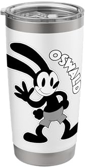 Oswald Rabbit Waving Bunny Stainless Steel Insulated Tumbler