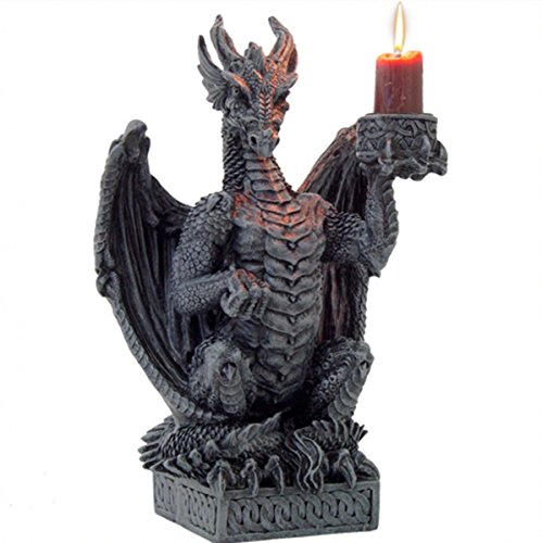 Dark Dreams Gothic Mittelalter Fantasy Kerzenhalter Kerzenständer Drache Dragon